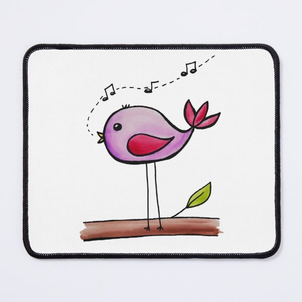 Item preview, Singing Bird Watercolor designed and sold by kmstudio.