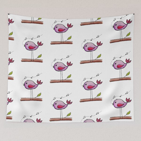 Item preview, Singing Bird Watercolor designed and sold by kmstudio.