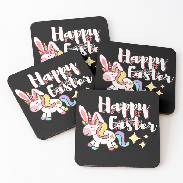 Item preview, Cute Unicorn Rabbit Happy Easter Design designed and sold by SimplyCarms.