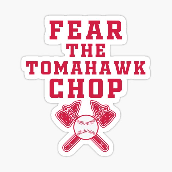 Braves Tomahawk Logo Sticker for Sale by mya liz