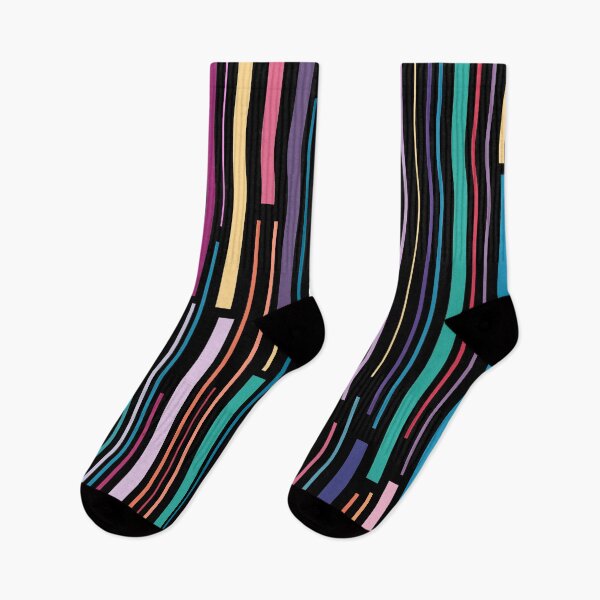 Item preview, Colorful vertical stripes with black background designed and sold by TheCosmoWest.