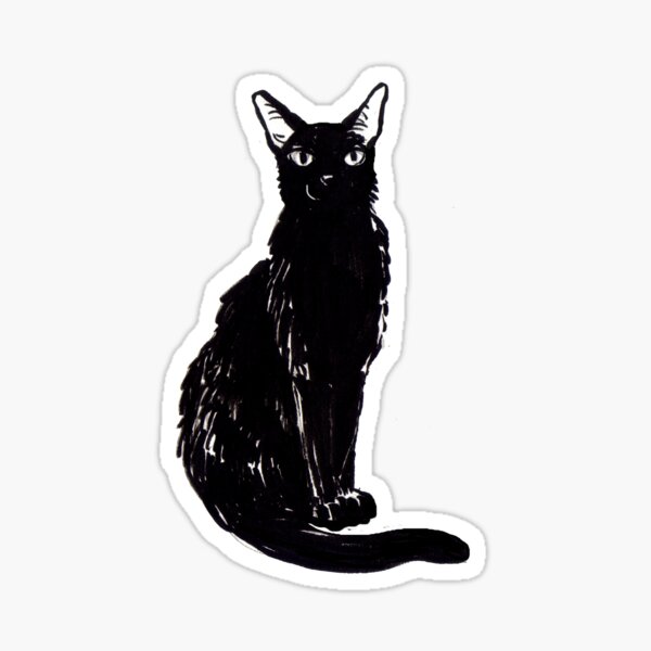 Stay black Pegatina