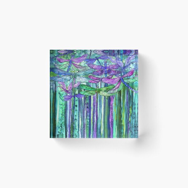 Aperçu de l'œuvre Libellule Bloomies 1 - Violet créée et vendue par Carol  Cavalaris.