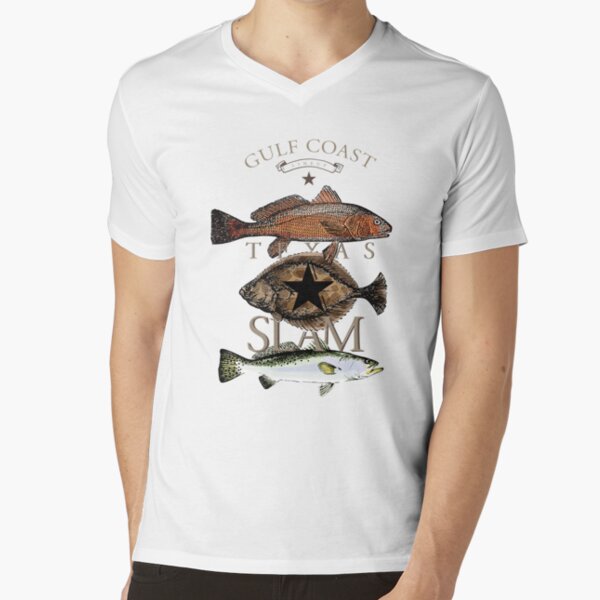 Texas Slam Fishing Red Drum Flounder Trout T-Shirt Poster for Sale by  ConradIbernia