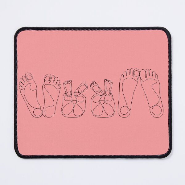 Item preview, Family Feet Black White Baby Artwork Original Minimalist Couple Art designed and sold by blackspiderkid.