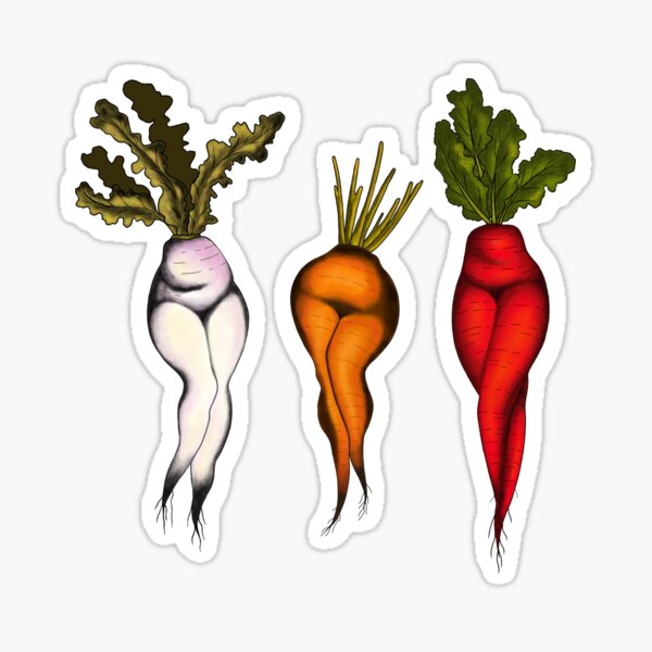 Sexy vegetables Glossy Sticker