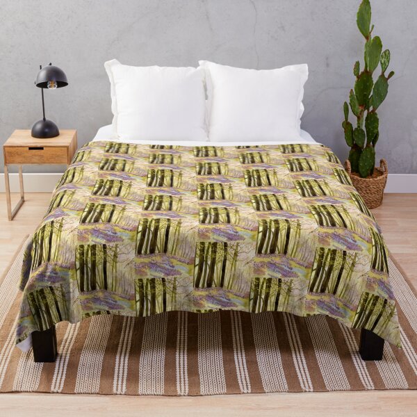 Item preview, Wooded landscape with early bluebells designed and sold by ikon-olga.