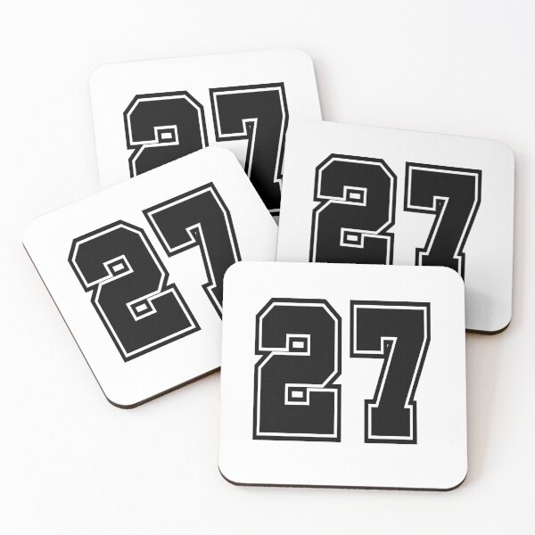 Item preview, 27 shirt number number college style designed and sold by GeogDesigns.