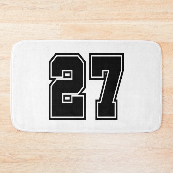 Item preview, 27 shirt number number college style designed and sold by GeogDesigns.