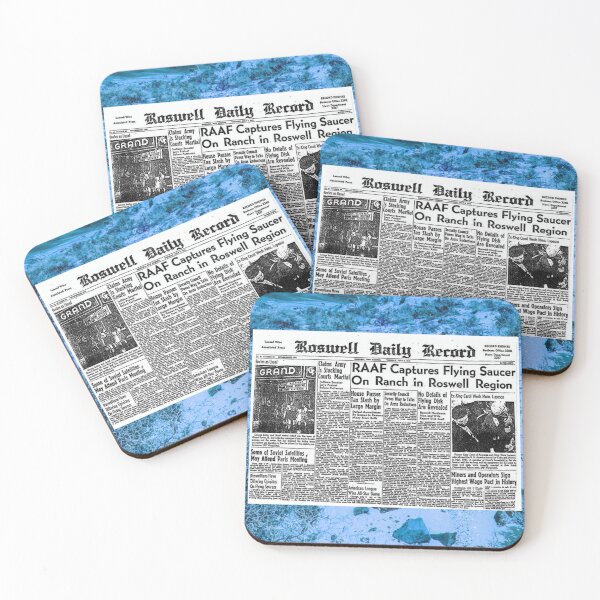 Item preview, "Roswell UFO July 8th, 1947"- Newspaper designed and sold by TeaMugPhrases.