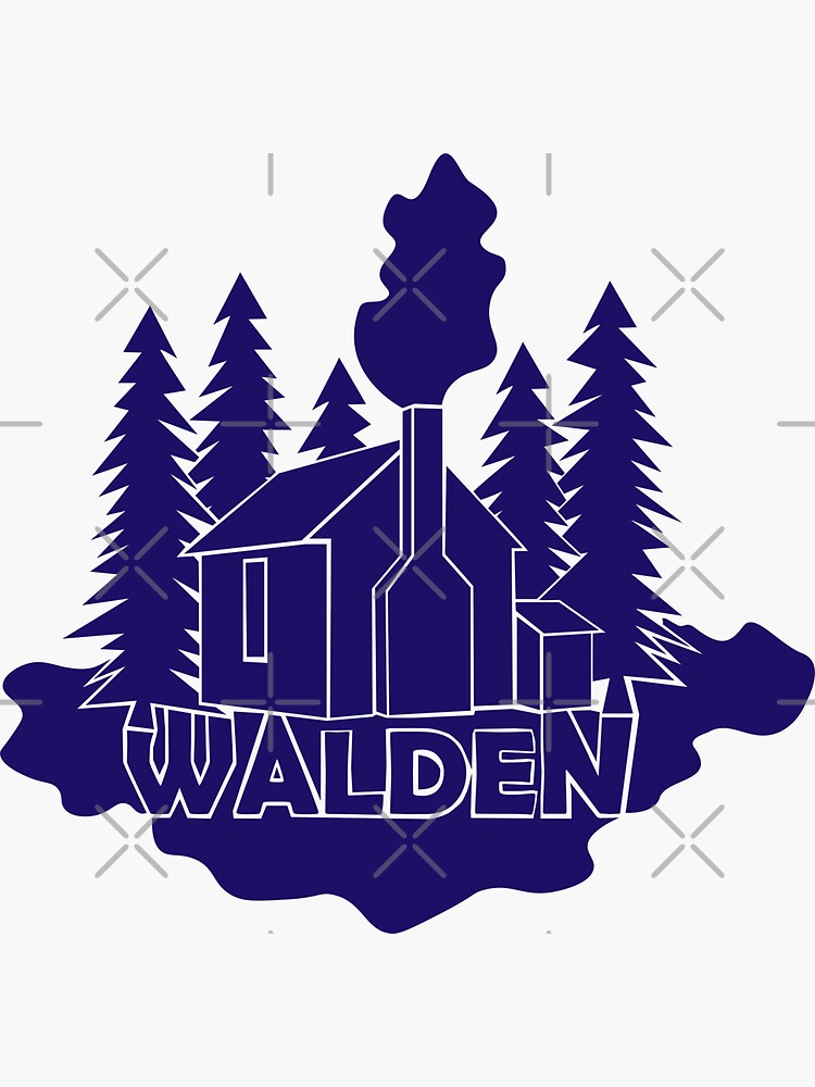 Walden - Henry David Thoreau (Blue version) by PrintablesP