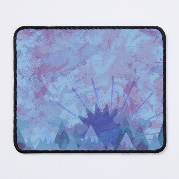 Item preview, Pastel Blue Mountain Sunrise Landscape designed and sold by LusDigiArt.