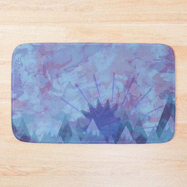 Item preview, Pastel Blue Mountain Sunrise Landscape designed and sold by LusDigiArt.
