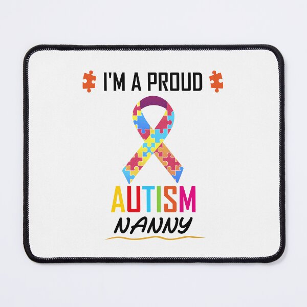 Item preview, I'm A Proud Nanny Autism Awareness Autistic Heart For Autism Awareness Month designed and sold by beunique5.