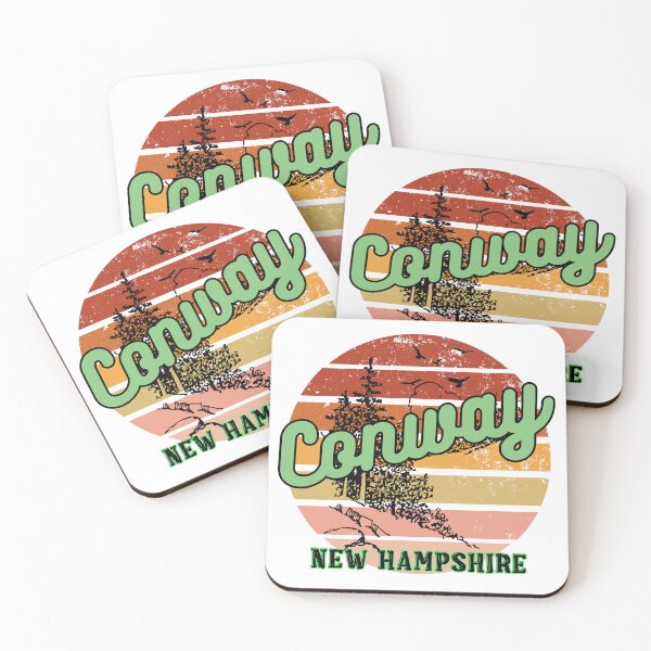 Item preview, Conway New Hampshire Retro Vintage Sunset designed and sold by adriana-holmes.