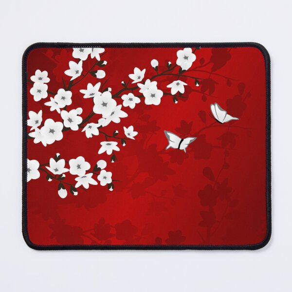 Item preview, Cherry Blossom Red White Asia Floral designed and sold by Nina Baydur.