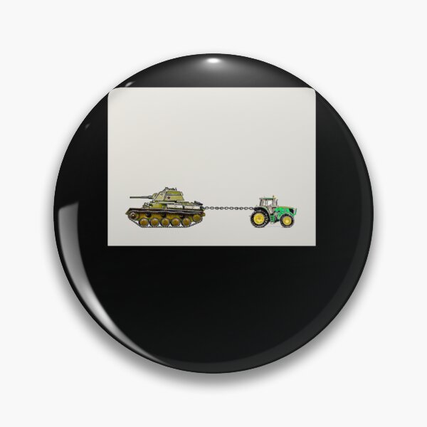 Item preview, Tractor pulling a tank, I stand with Ukraine. All profit donated to humanitarian aid charity organiz designed and sold by Rainsberger.