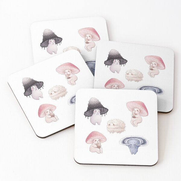 Item preview, Five Lovely Mushroom friends designed and sold by Fairydrop.