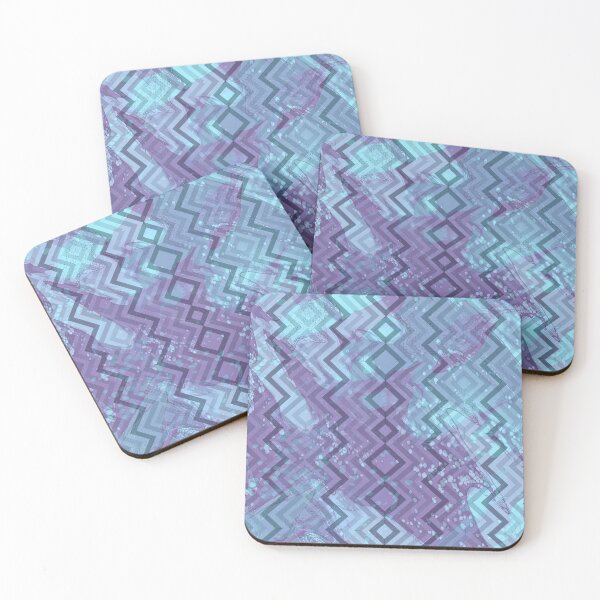 Item preview, Blue Zig Zag Geometric Textured Patterend designed and sold by LusDigiArt.