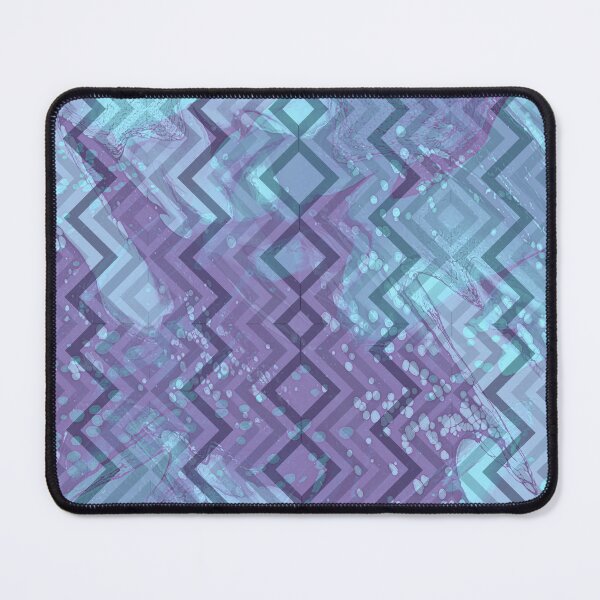 Item preview, Blue Zig Zag Geometric Textured Patterend designed and sold by LusDigiArt.