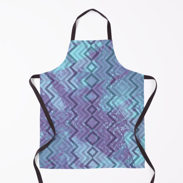 Item preview, Blue Zig Zag Geometric Textured Patterend designed and sold by LusDigiArt.