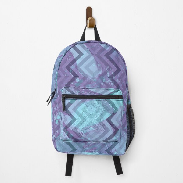 Item preview, Blue Zig Zag Geometric Textured Patterend designed and sold by LusDigiArt.