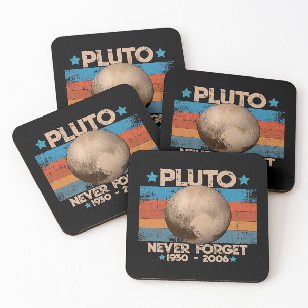 Item preview, Vintage Never Forget Pluto Nerdy Astronomy Space Science designed and sold by SanaiColton.