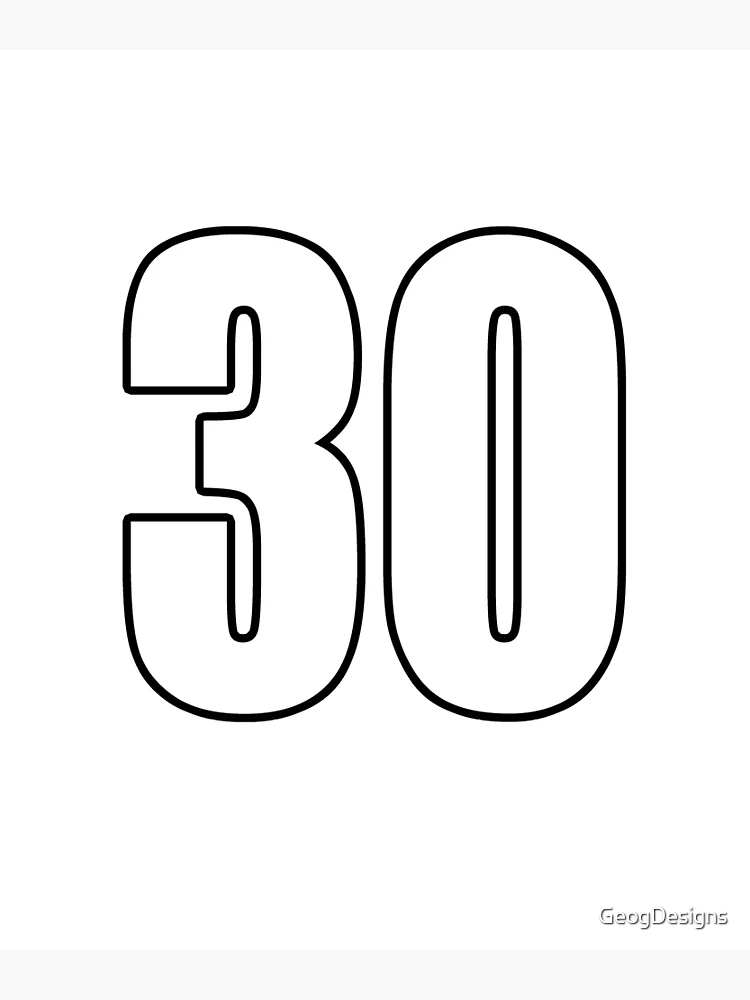 30 number number football