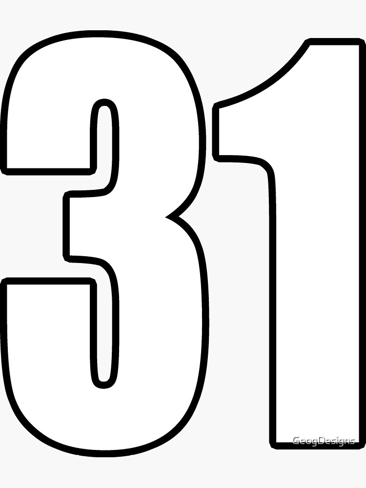 24 number number football Sticker by GeogDesigns