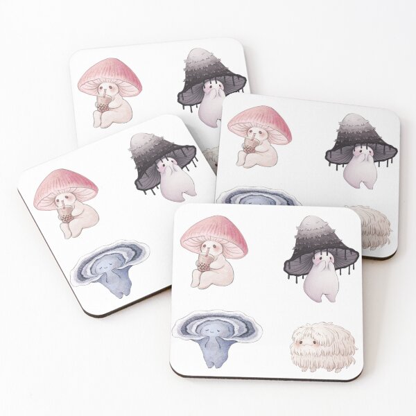 Item preview, Four lovley Mushrooms Friends  designed and sold by Fairydrop.