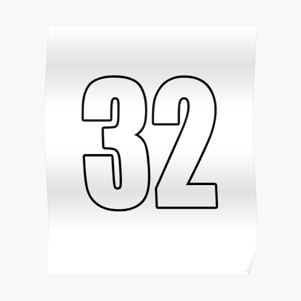 32-number-number-football-poster-for-sale-by-geogdesigns-redbubble