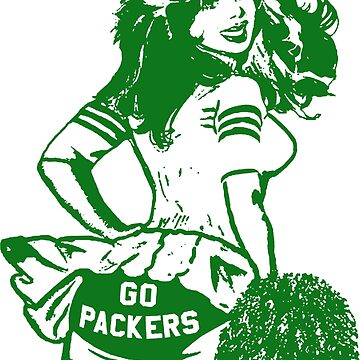 Shirtmandude Football Shirts Green Bay Packers T Shirt Vintage Green Bay Packers Shirt for Men Women Cool Retro Football Cheerleader Alternative Logo Graphic Tee