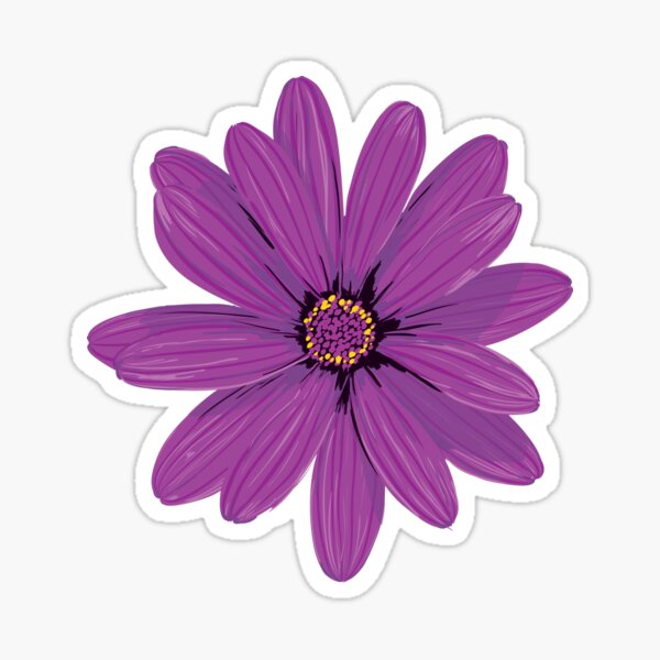 Pink Daisy Aesthetic Sticker