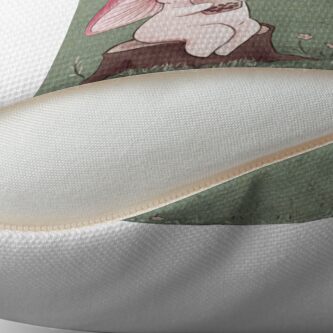 Alternate view of Mycena Mushrooms with Boba Tea Throw Pillow