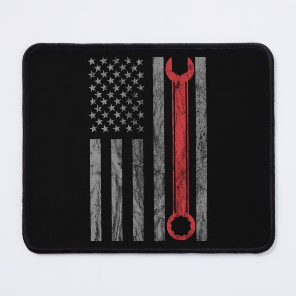 Item preview, Vintage Distressed Mechanic USA Flag designed and sold by SanaiColton.