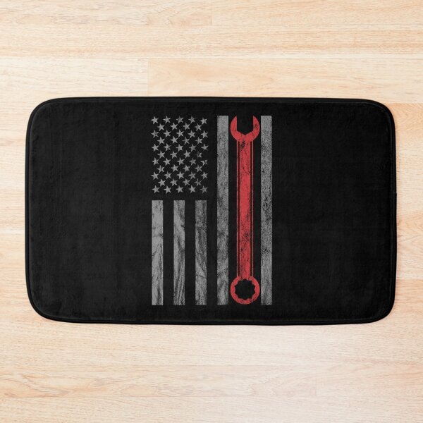 Item preview, Vintage Distressed Mechanic USA Flag designed and sold by SanaiColton.