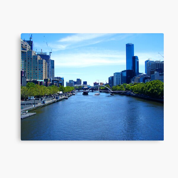 Item preview, a 2004 view of Melbourne along the Yarra designed and sold by Leone Fabre.