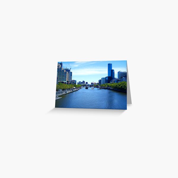 Item preview, a 2004 view of Melbourne along the Yarra designed and sold by Leone Fabre.