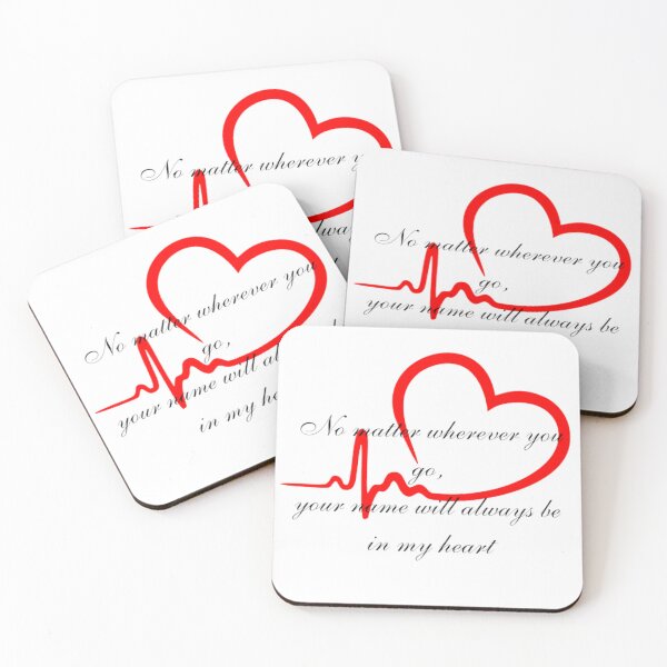 Item preview,  No matter wherever you go, your name will always be in my heart designed and sold by khadijat297.