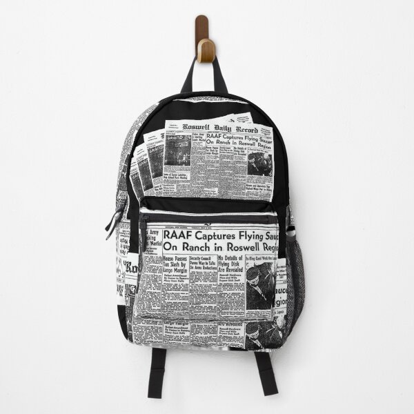 Item preview, "Roswell UFO July 8th, 1947"- Newspaper (black) designed and sold by TeaMugPhrases.