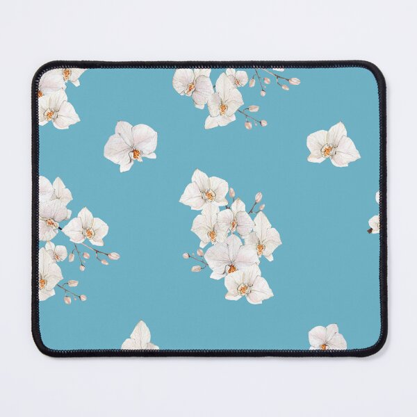 Item preview, White Lily Watercolor Flower on Atomizer Light Blue designed and sold by HiddenPuppets.