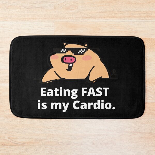 Item preview, Eating Fast is My Cardio Meme Funny Pig Lover  designed and sold by Africrafts.