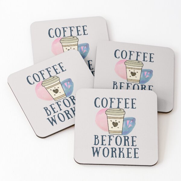 Item preview, Coffee Before WORKEE Funny Coffee Gift For Coffee Lovers  designed and sold by unique things.