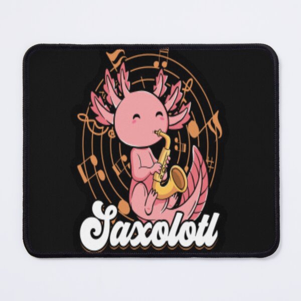 Item preview, Kawaii Axolotl Pun Funny Saxophone Saxolotl  designed and sold by starshop ⭐⭐⭐⭐⭐.