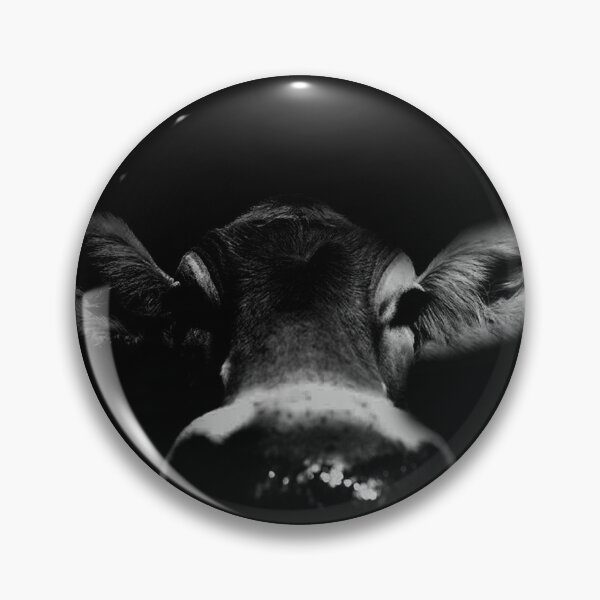 Item preview, Dramatic Cow Art Black and White Animal Portraits designed and sold by Bob-Moon-Art.