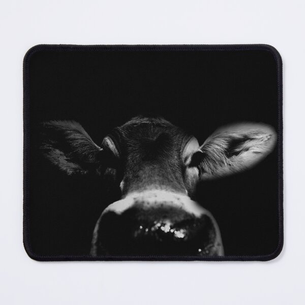 Item preview, Dramatic Cow Art Black and White Animal Portraits designed and sold by Bob-Moon-Art.