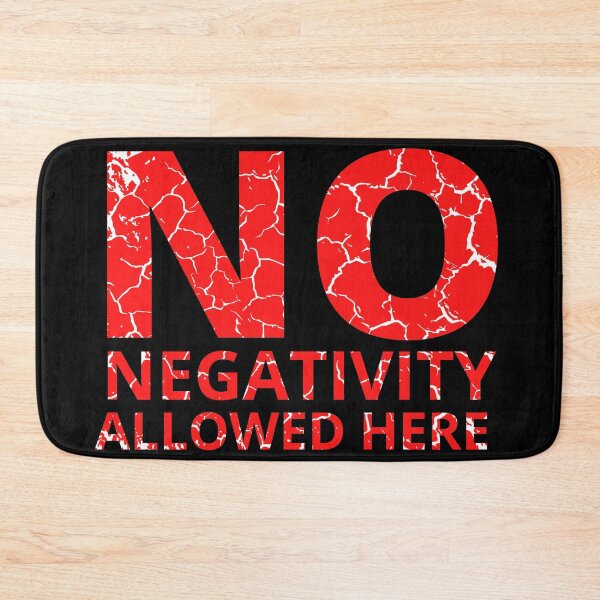 Item preview, NO NEGATIVITY ALLOWED HERE distressed hard designed and sold by KingsManKind.