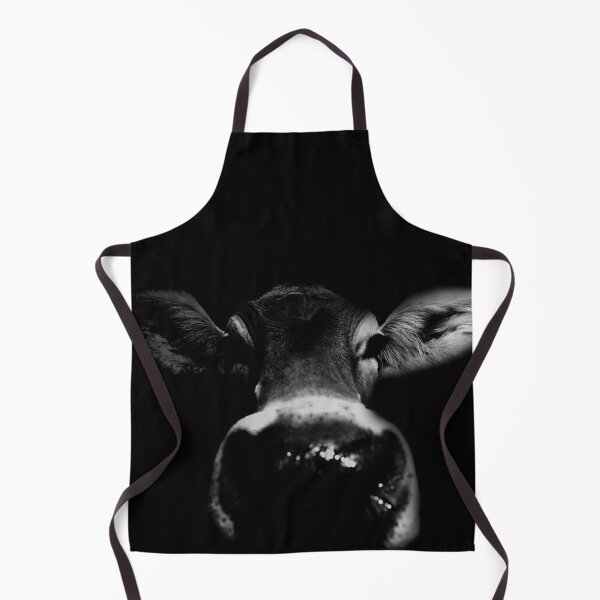 Item preview, Dramatic Cow Art Black and White Animal Portraits designed and sold by Bob-Moon-Art.