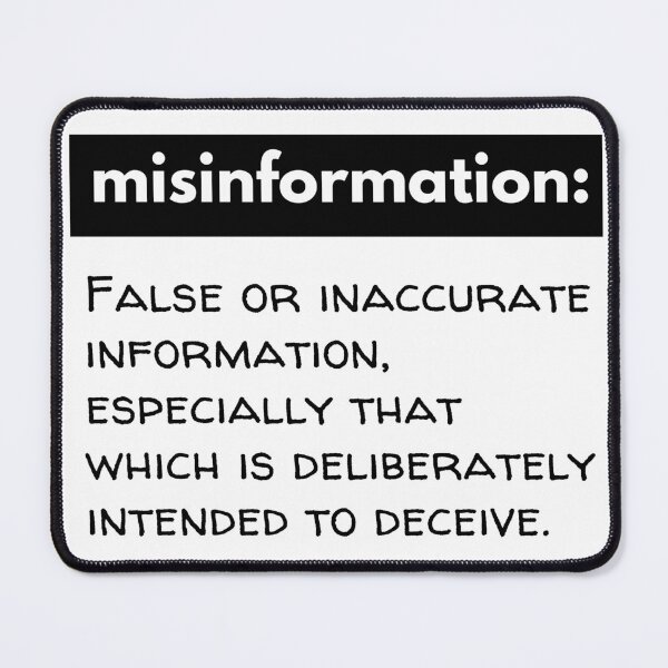 Item preview, Misinformation design designed and sold by ShakingTrees.