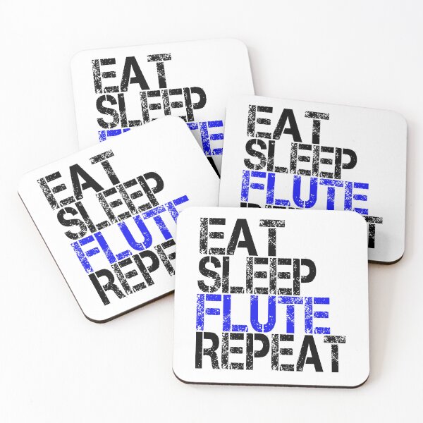 Item preview, Eat Sleep Flute Repeat, Grunge  designed and sold by ACC .